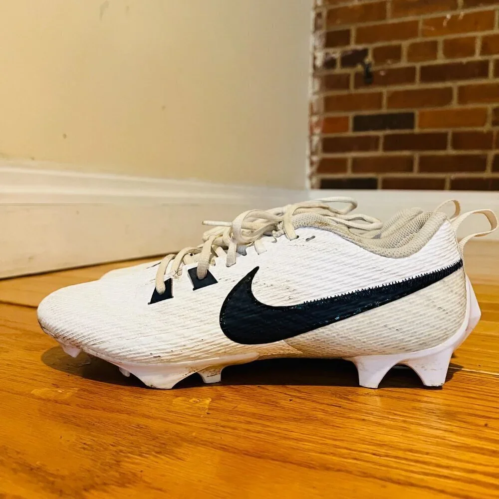 Nike Vapor Edge Speed 360 2 Football White Navy Blue FJ1582-140 Men’s Size 9